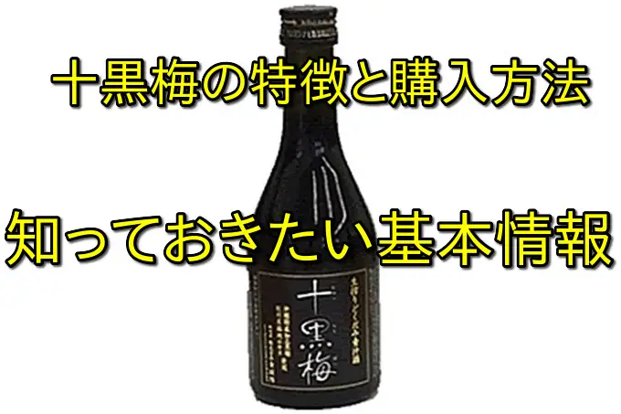 十黒梅の販売店選びのコツ｜公式通販と楽天・Amazonの違い！