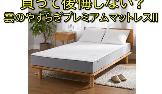 雲のやすらぎプレミアム・マットレスIIの口コミから分かる本当の評価と失敗しない選び方！